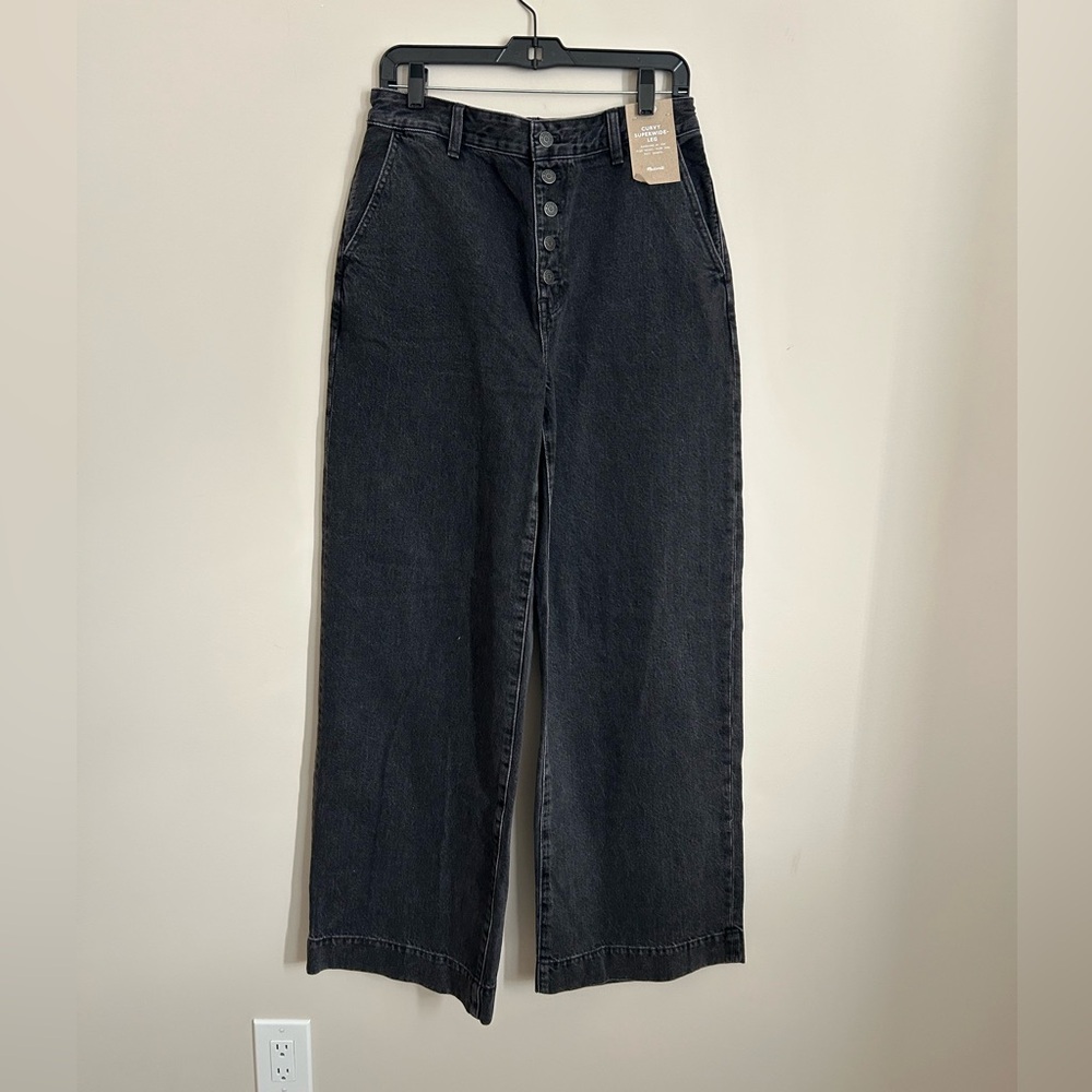 Madewell Curvy Superwide-Leg Jeans in Selwick Wash Size 29